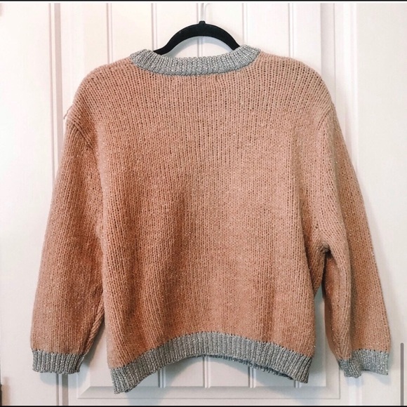 MANGO Pink Metallic sweater - Picture 5 of 7